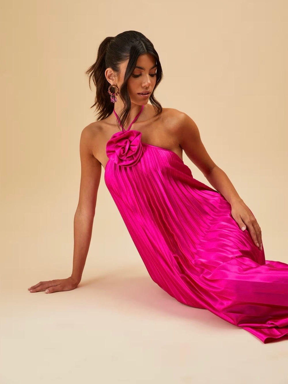NWT DELFI Collective Gisele Dress Pink Small